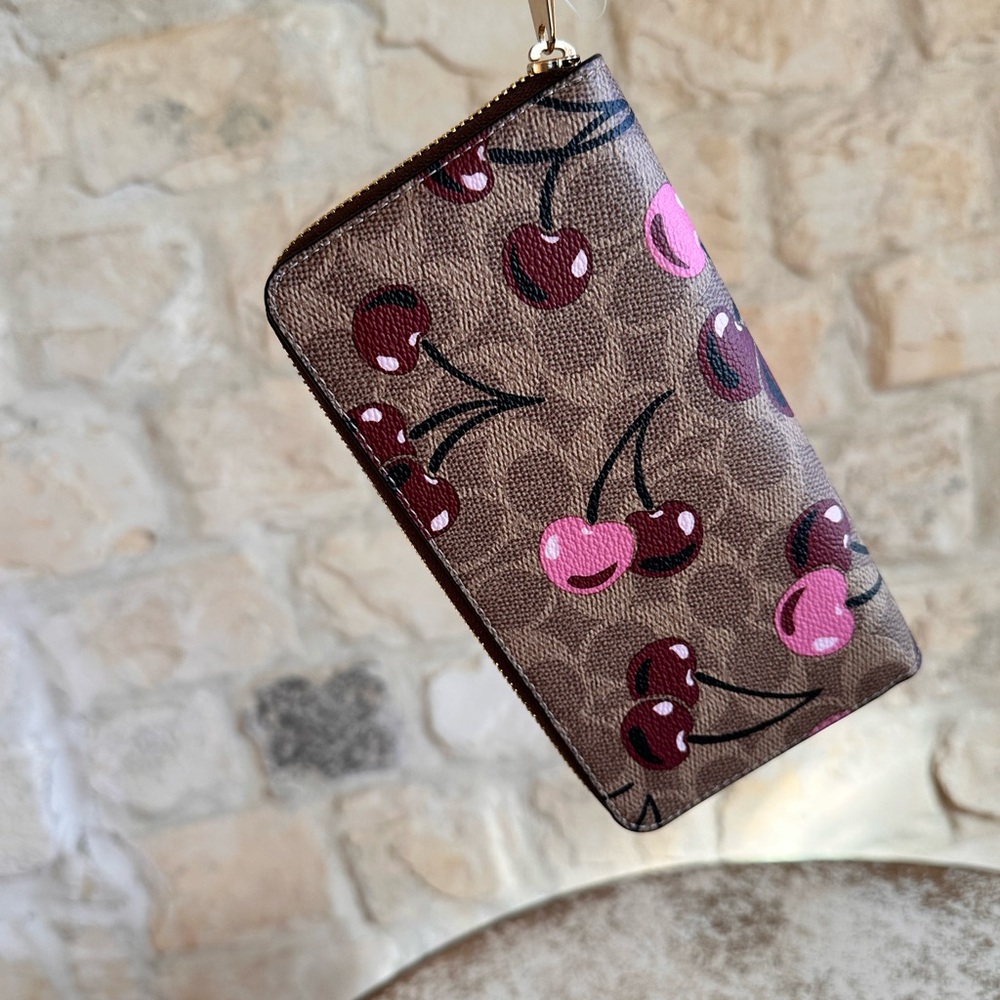 Coach Cherry Print Tote and Wallet Set - Picture 14 of 14